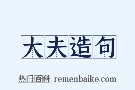 大夫造句是什么意思的图片